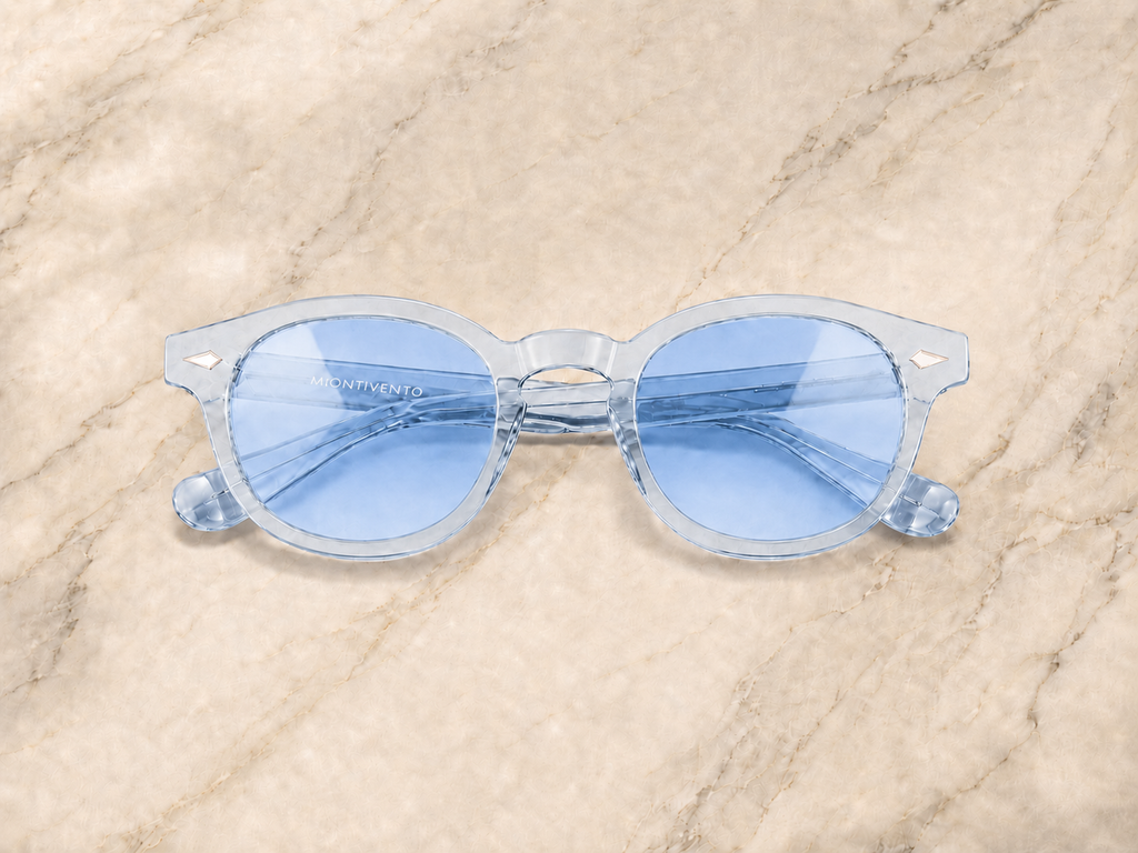 Lunettes de soleil Marbella SIGNATURE, monture transparente bleu clair — Montivento