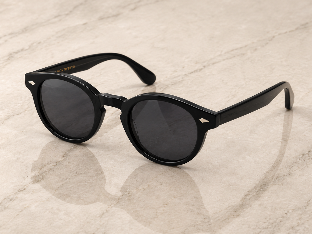 Lunettes de soleil Bellagio ORIGINAL, monture noire, verres gris fumés — Montivento