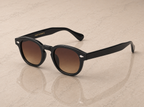 Lunettes de soleil Nice ORIGINAL, monture noire, verres bruns dégradés — Montivento