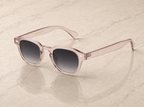 Lunettes de soleil Saint-Tropez SIGNATURE, monture translucide rose poudré, verres noir dégradé — Montivento