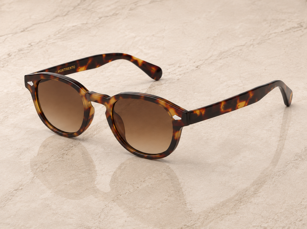 Lunettes de soleil Vernazza ORIGINAL, monture écaille tortoise, verres bruns dégradés — Montivento