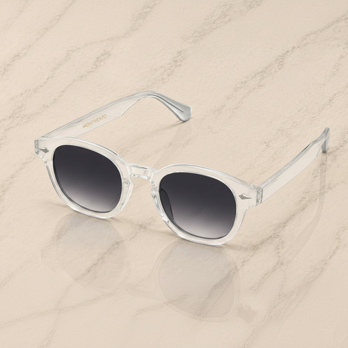 Lunettes de soleil Como ORIGINAL, monture transparente, verres gris dégradés — Montivento