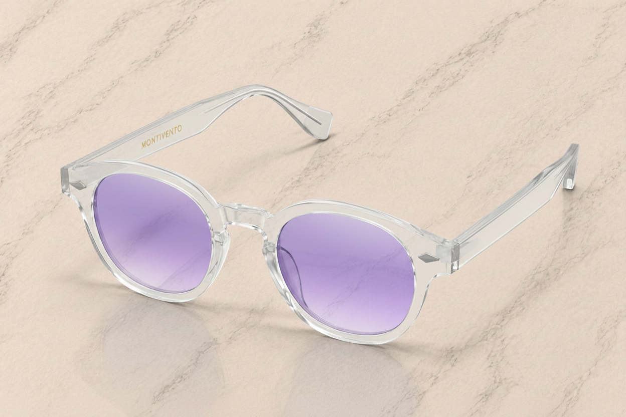 Lunettes de soleil Positano ORIGINAL, monture transparente violacée — Montivento